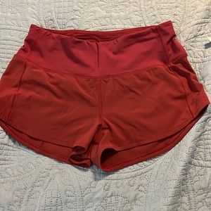 Lululemon speed shorts, size 8